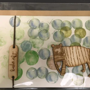 Lasercut tijger 'bedankt'