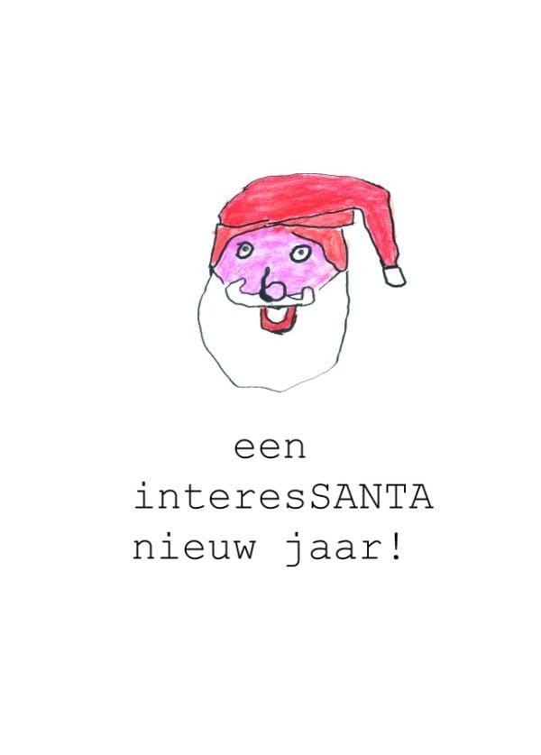 Wenskaart Een interssanta nieuw jaar! (Anaïs)